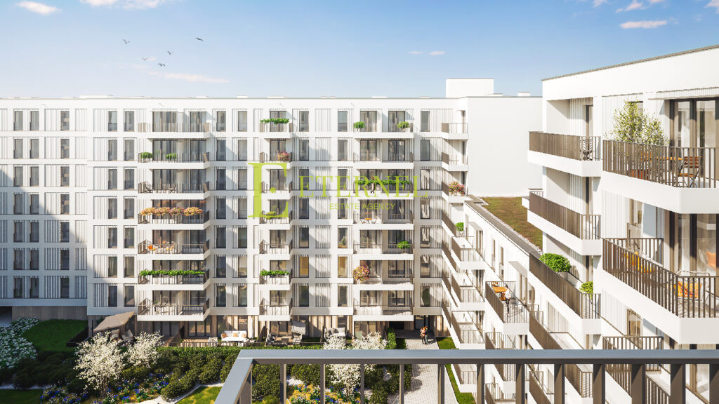 2-room apartment 40.67m2 with balcony in modern development at Łąki Nowohuckie