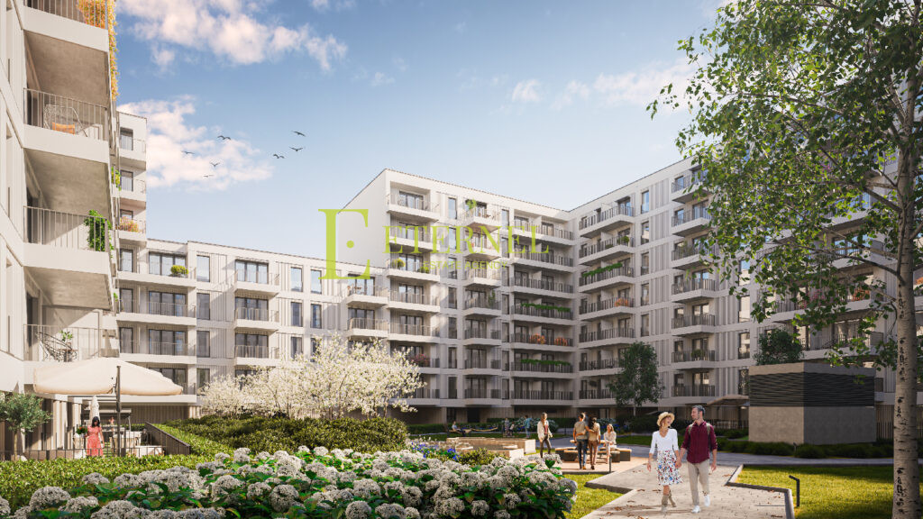 2-room apartment 40.67m2 with balcony in modern development at Łąki Nowohuckie