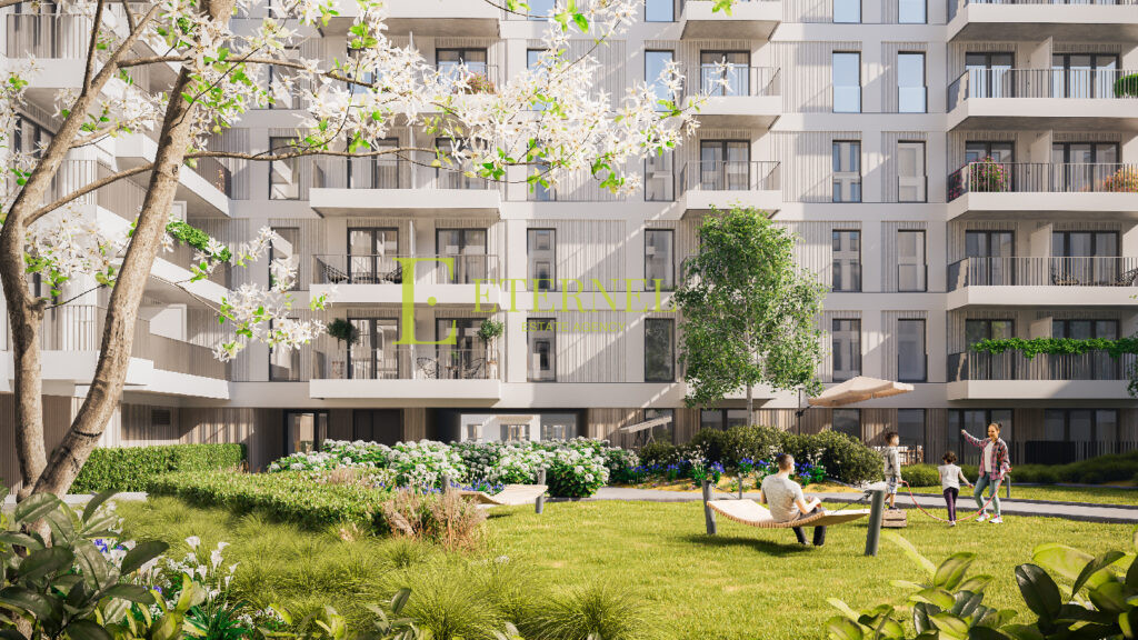 2-room apartment 40.67m2 with balcony in modern development at Łąki Nowohuckie