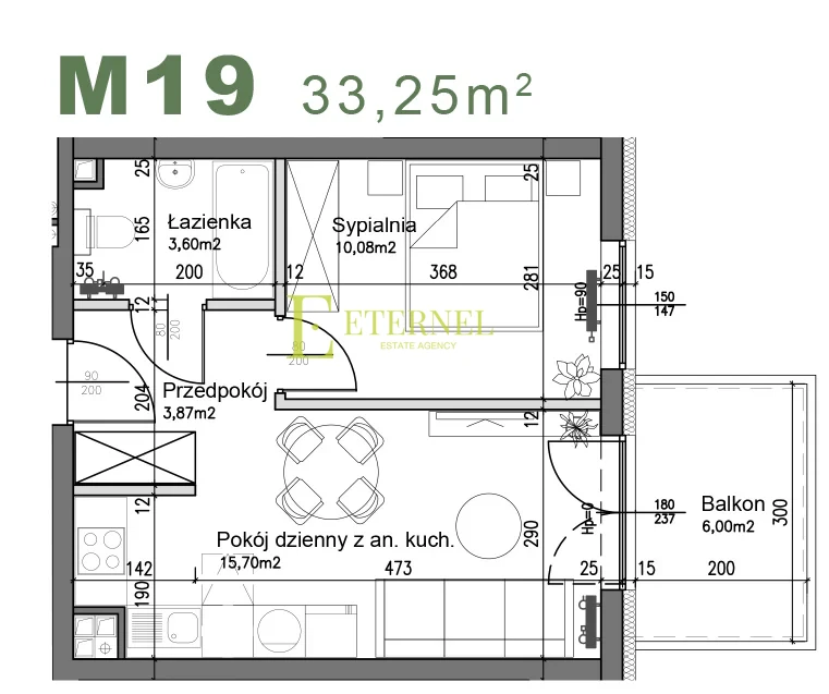 Kompaktowe mieszkanie 2-pokojowe 33,25m2 – ul. Śliwkowa