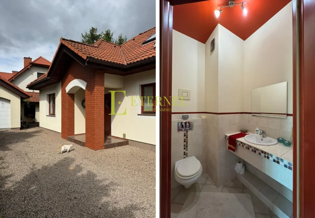 Ekologiczny 5-pokojowy dom parterowy z poddaszem 136,1 m2 na działce 1104 m2 na sprzedaż – ul. Podgórska, Wieliczka