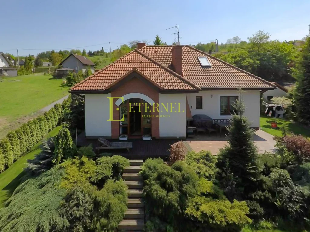 Ekologiczny 5-pokojowy dom parterowy z poddaszem 136,1 m2 na działce 1104 m2 na sprzedaż – ul. Podgórska, Wieliczka